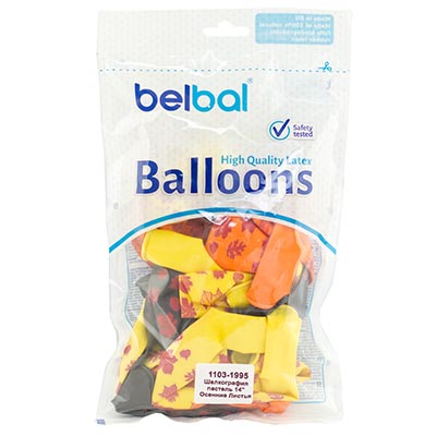 Шарики из латекса Шары 36см Осенние листья