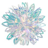 Снежинка Фигура Шар перламутр, 25 см 1501-4260