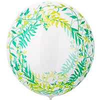 Лист Пальмы Шар BUBBLE СФЕРА 45см Листья зеленые 1202-3303