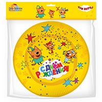 Три Кота Тарелки малые Три Кота желтые 1502-3718