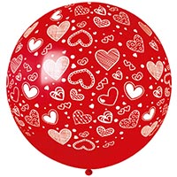 Шар 79см Сердечки
