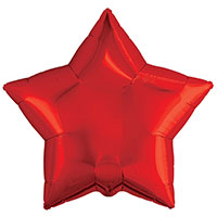 Шар Звезда 76см Металлик Red