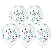 Шары 36см Панда Бамбуковые листья