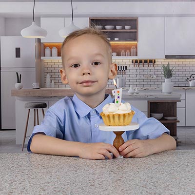 Свечи-цифры Свеча -цифра "1" Звезды 5см