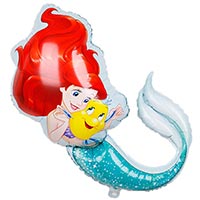 Шар фигура Русалочка Ариэль и Флаундер
