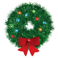 Венок Рождественский подвесной, 15см