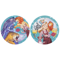 Волшебник Изумрудного Города Тарелка Волшебник Изумруд Город 18см 6шт 1502-6762