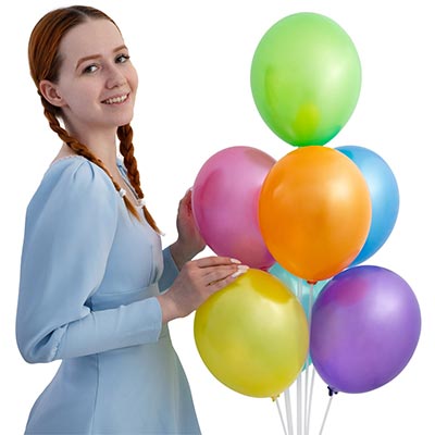 Шарики из латекса Шарик 28см, Металлик ассорти