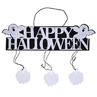 Вечеринка Хэллоуин Баннер Happy Halloween Привидения фетр 1505-2062