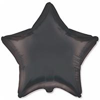 Шар звезда 45см Сатин Black