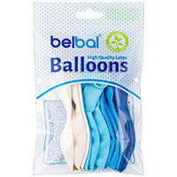 Голубая Шарики 32см ассорти Голубая гамма 12шт 1101-0682