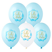 Я родился Шары 35см с рис. Hello Baby (мальчик) 1103-3046