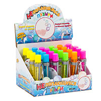 День рождения Шары Мыльные пузыри НЕлопающиеся ассорти 30мл 1504-0495