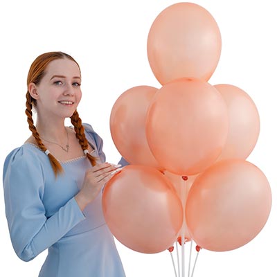 Шарики из латекса Шарик 32см, цвет 091 Металлик Rose Gold