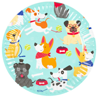 Собачки Тарелки Собачки 17см 6шт 1502-6555