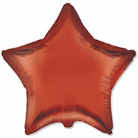 Шар звезда 45см Сатин Orange