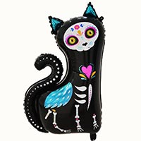 Шар фигура Скелет кошки День мертвых