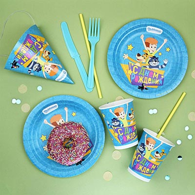 Стаканы Стакан С ДР Простоквашино 250мл 6шт