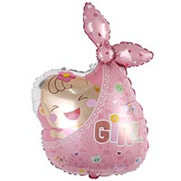 Шар фигура Малыш девочка в пеленке