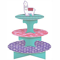Стойка для кексов Забавная Лама, 3 яруса