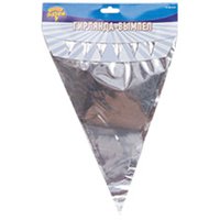 Серебряная Гирлянда-вымп фольгиров серебро 10м 1505-1391