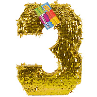 Цифры и числа Пиньята Цифра 3 Золото 1507-1715