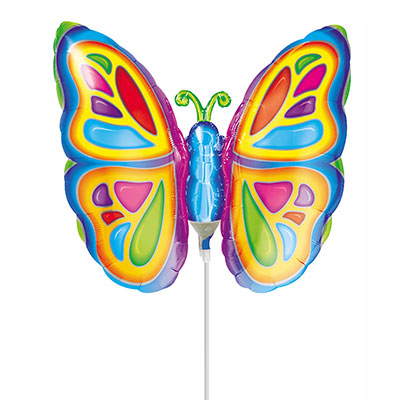 Шарики из фольги Шар Мини фигура Бабочка яркая