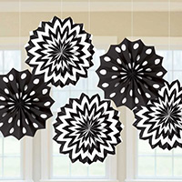 Черная Фанты Горошек-Шеврон черные 20см, 5 штук 1505-1282