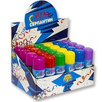 Многоцветное Ассорти Спрей Серпантин ассорти, 250 мл 1501-2712