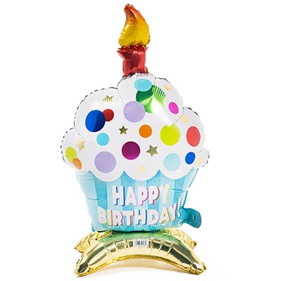 Шарики из фольги Шар фигура H. Birthday Кекс, под воздух