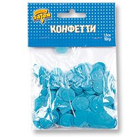 Конфетти Круги тишью Голубые 10 гр