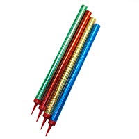 Свечи Фонтан Цветное Пламя 25см 4шт