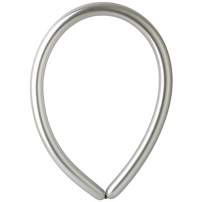 Шарики из латекса Шары серебро ШДМ 260 Хром Silver Затея