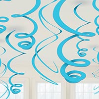 Голубая Спирали голубые Caribbean Blue, 12 штук 1501-3415