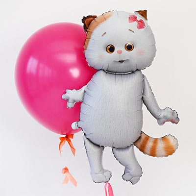 Шарики из фольги Шар ФИГУРА Басик Кошечка Ли-Ли