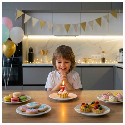 Свечи-цифры Свеча -цифра "7" Красная 4,5см