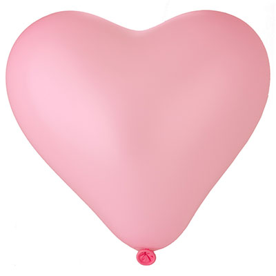 Шары Сердце 5" 16 см Пастель Розовое