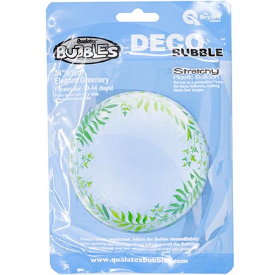 Bubble Шар BUBBLE DECO 61см Листья зеленые