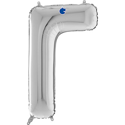 Шарики из фольги Шар буква "Г" или "L", 66см Silver