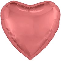 Шар сердце 45см Кармин