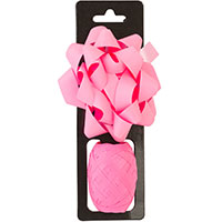 Розовая Бант Звезда+Лента сатин розовый 1507-1885