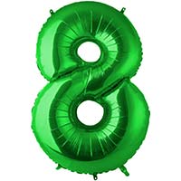 Шар цифра "8", 102см Green