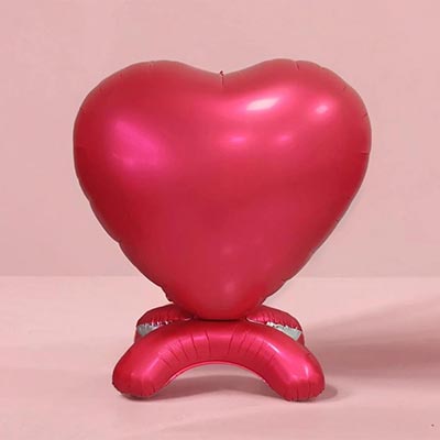 Шарики из фольги Шар напольный Сердце Сатин Красное 165см
