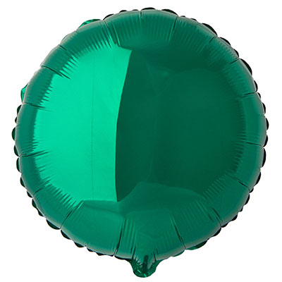 Шарик 32" круг металлик Green
