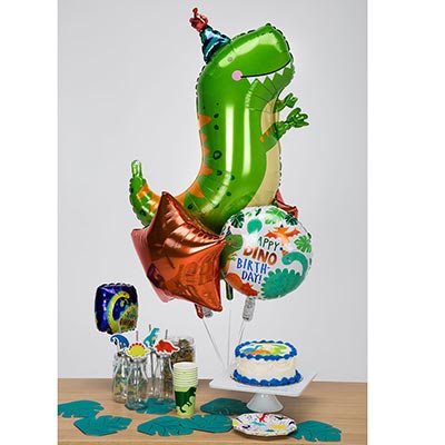 Шарики из фольги Шар фигура Динозавр зеленый