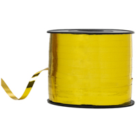 Лента металлизированная 5ммХ250м золотая