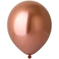 Розовое Золото Шары 13см хром розовое золото 1102-2409