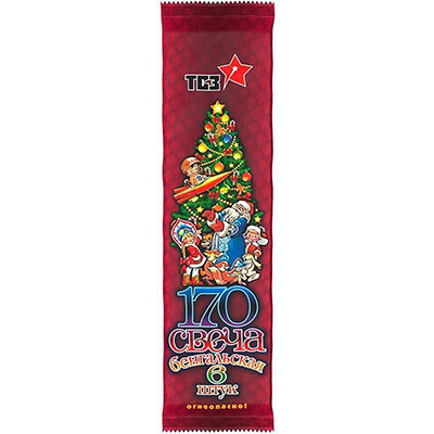 Бенгальские свечи 17см, 6 штук