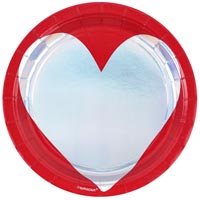 Тарелки малые День Сердец, 8 штук