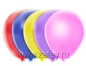 Набор шаров с подсветкой мигающей, 5 шт